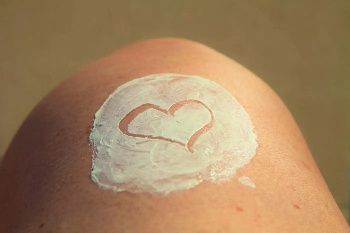 Sunscreen on sun-kissed skin