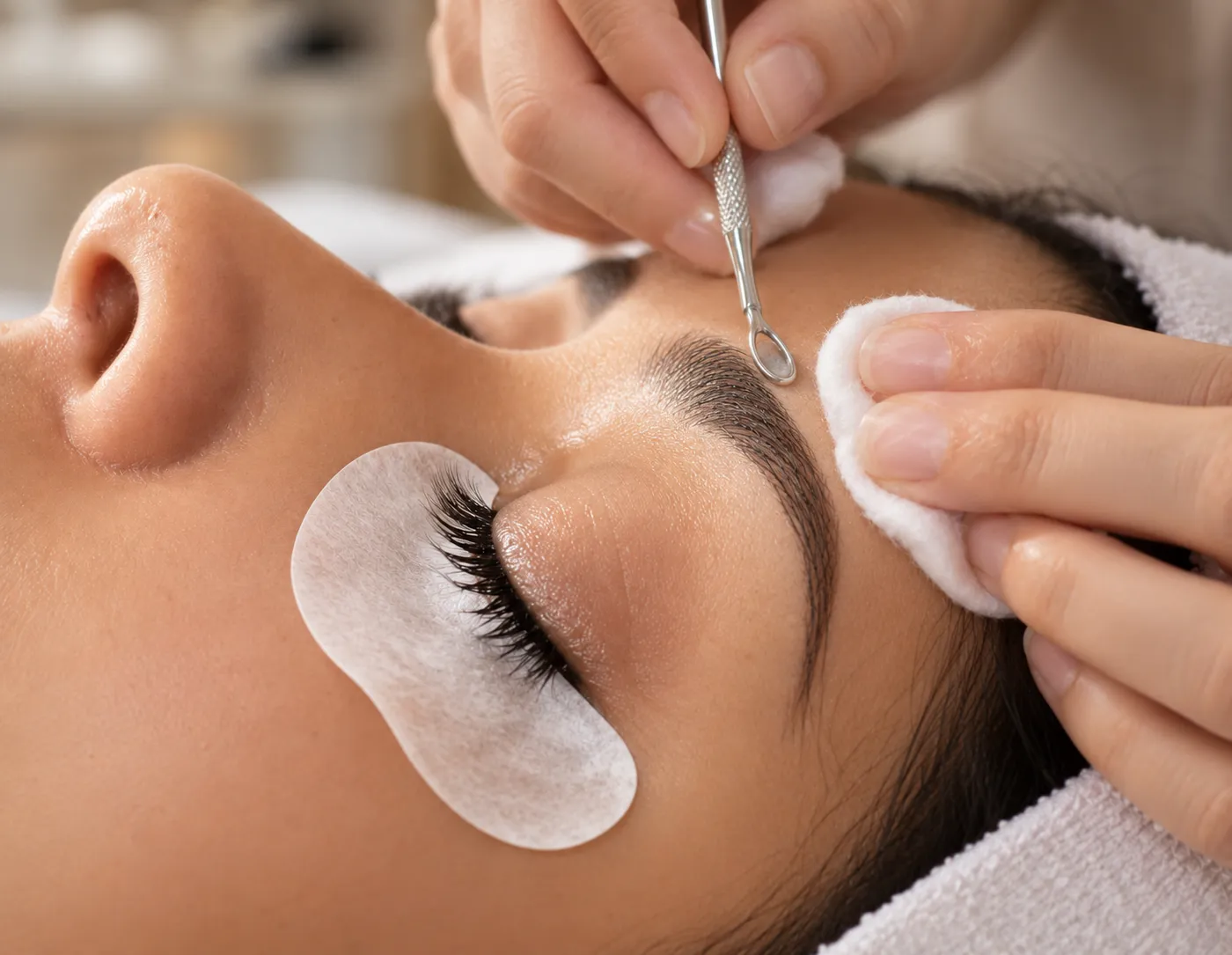 Under-eye treatment with eye pads
